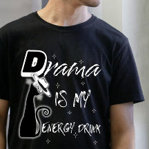 Drama is My Energy Drink" AI inspiriert Streetwear