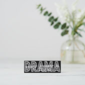 Drama jugendlich - Sozialmedium-persönliche Karte (Stehend Vorderseite)