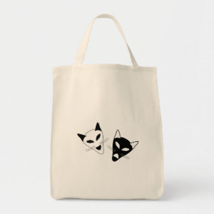 Drama-Katzen-Masken Tragetasche