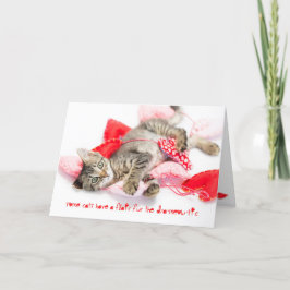 Drama kitten mit Catitude valentine Feiertagskarte