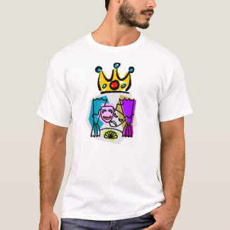 Drama-König w/DRAMA KÖNIGS Rückseite an T-Shirt