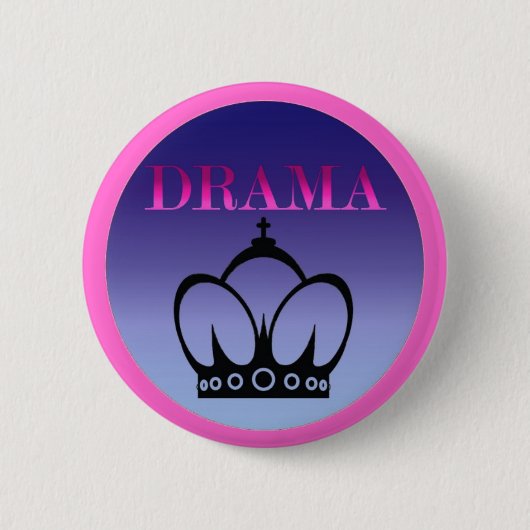 Drama-Königin Button (Vorderseite)