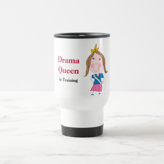 Drama-Königin in der Trainings-Reise-Tasse Reisebecher (Mittel)