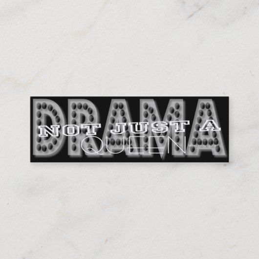Drama-Königin - Sozialmedium-persönliche Karte (Vorderseite)