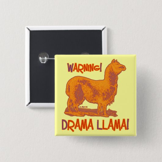 Drama-Lama Button (Vorne & Hinten)