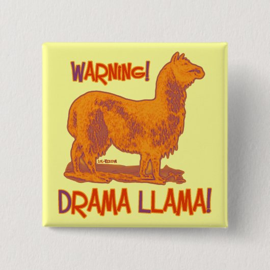 Drama-Lama Button (Vorderseite)
