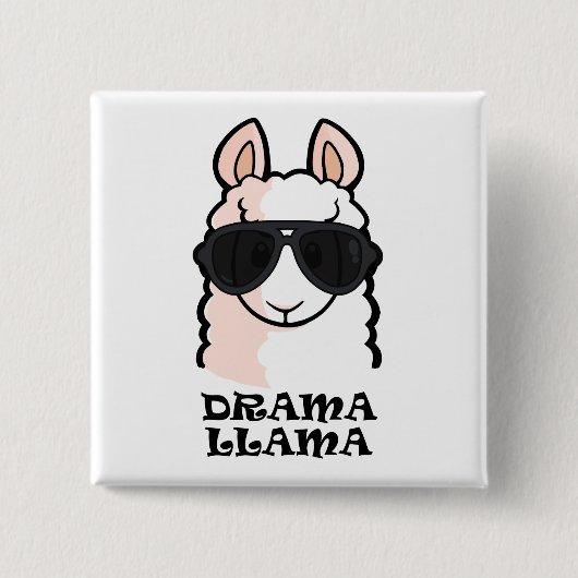 Drama-Lama Button (Vorderseite)