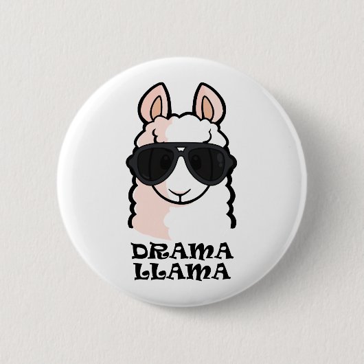 Drama-Lama Button (Vorderseite)