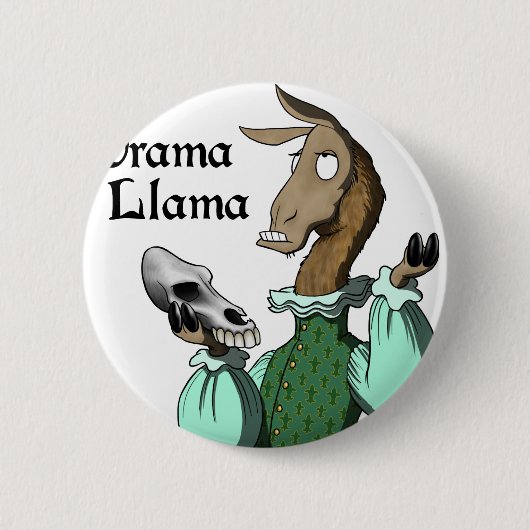 Drama-Lama Button (Vorderseite)