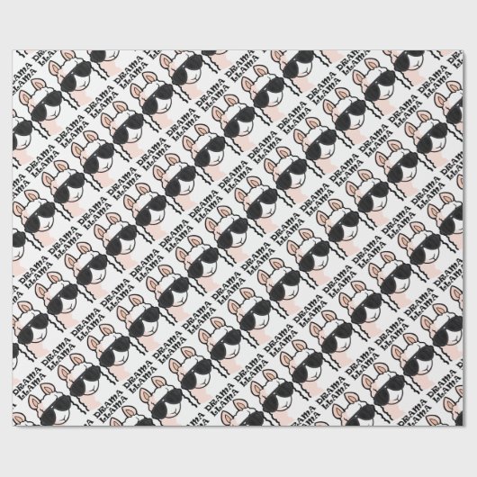 Drama-Lama Geschenkpapier (Flach)