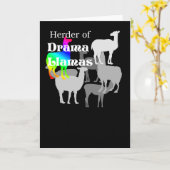 Drama-Lama-Hirte Notecard Karte (Gelbe Blume)