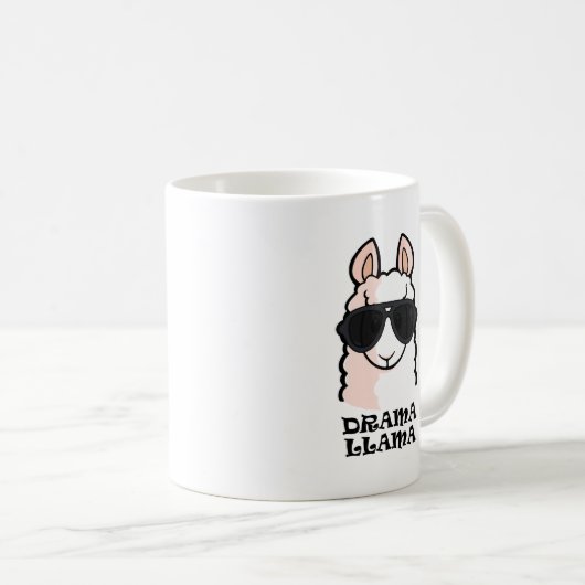 Drama-Lama Kaffeetasse (VorderseiteRechts)