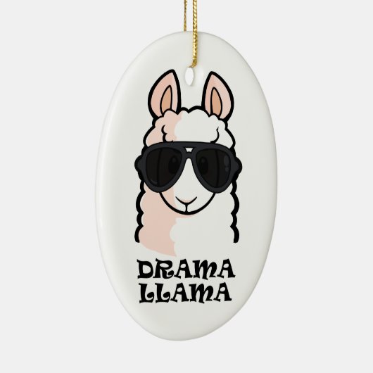 Drama-Lama Keramik Ornament (Rechts)