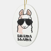 Drama-Lama Keramik Ornament (Links)