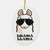 Drama-Lama Keramik Ornament (Vorne)