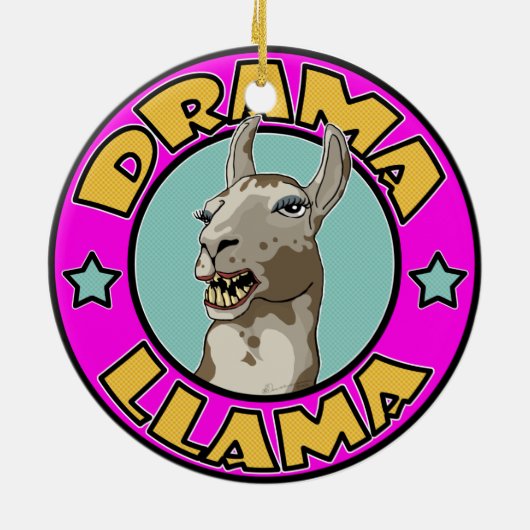 Drama-Lama, Keramikornament (Hinten)