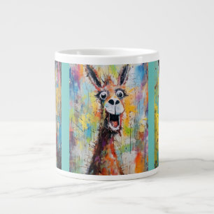 Drama Lama Personalisierbar Funky Hipster Niedlich Jumbo-Tasse