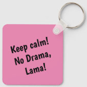 Drama Lama Personalisierbar Funky Hipster Niedlich Schlüsselanhänger (Rückseite)