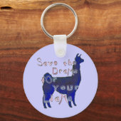 Drama Lama Schlüsselanhänger (Vorderseite)