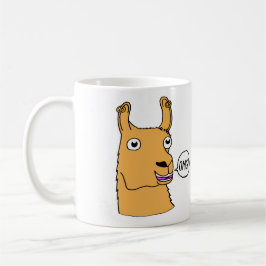 Drama-Lama-Tasse Hand-gezeichneter niedlicher Kaffeetasse