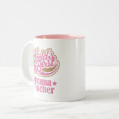 Drama-Lehrer-Geschenk (Welten am besten) Zweifarbige Tasse (Vorderseite Links)