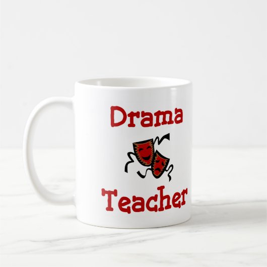Drama-Lehrer-Tasse Kaffeetasse (Links)
