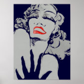 Drama Lips ÄNDERUNG FARBE ~ Poster 16x12 (Vorne)