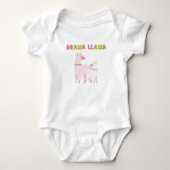 Drama Llama Baby Strampler (Vorderseite)