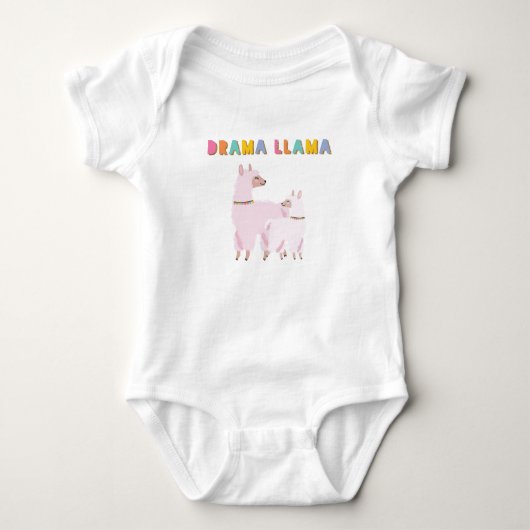 Drama Llama Baby Strampler (Vorderseite)