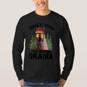 Drama Llama Brille nur du kannst Drama Sar verhind T-Shirt