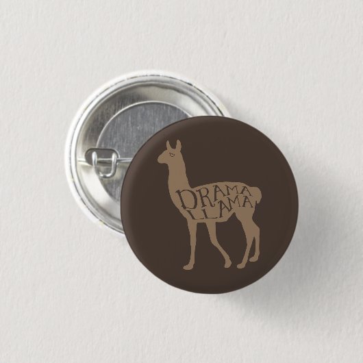 Drama Llama Button (Vorne & Hinten)
