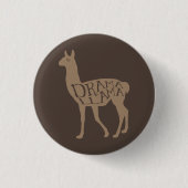 Drama Llama Button (Vorderseite)