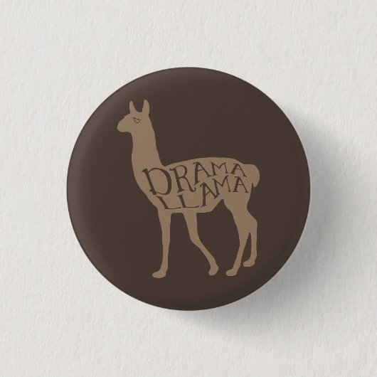 Drama Llama Button (Vorderseite)