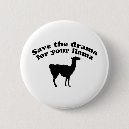 Drama Llama Button (Vorderseite)