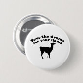 Drama Llama Button (Vorne & Hinten)