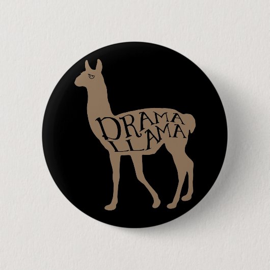 Drama Llama Button (Vorderseite)