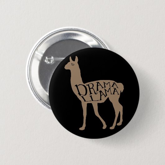 Drama Llama Button (Vorne & Hinten)