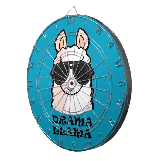 Drama Llama Dartscheibe (Vorderseite rechts)