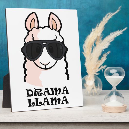 Drama Llama Fotoplatte (Seite)