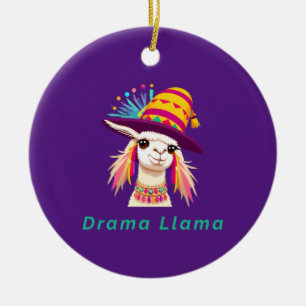 Drama Llama Funny Animal Keramik Ornament