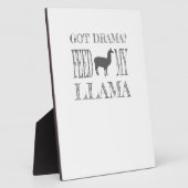 Drama Llama Got Drama Fütterte Mein Llama Fotoplatte (Seite)