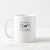 Drama Llama Got Drama Fütterte Mein Llama Kaffeetasse (Links)