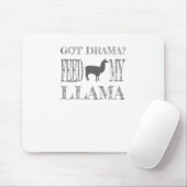 Drama Llama Got Drama Fütterte Mein Llama Mousepad (Mit Mouse)