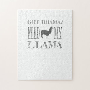 Drama Llama Got Drama Fütterte Mein Llama Puzzle