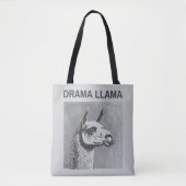 Drama Llama Lustiger Tragetasche Tasche (Vorderseite)