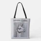 Drama Llama Lustiger Tragetasche Tasche (Rückseite)