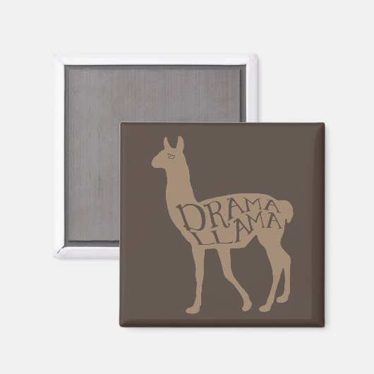 Drama Llama Magnet (Vorderseite/Rückseite)