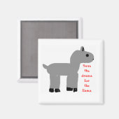 Drama Llama Magnet (Vorderseite/Rückseite)