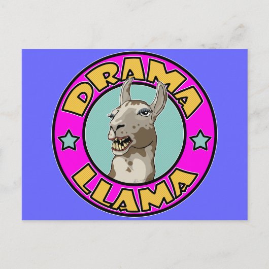 Drama Llama, Postkarte (Vorderseite)