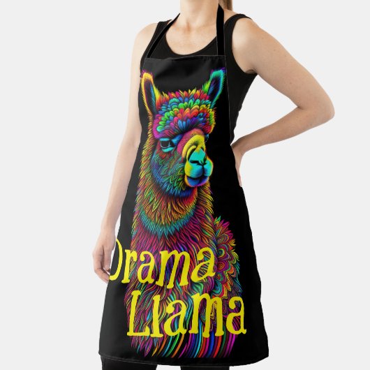 Drama Llama Psychedelic Color Schürze (InSitu)